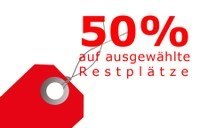 50% Rabatt auf Restplätze