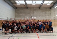 Ausgeglichenes Semesterabschlussturnier im Volleyball